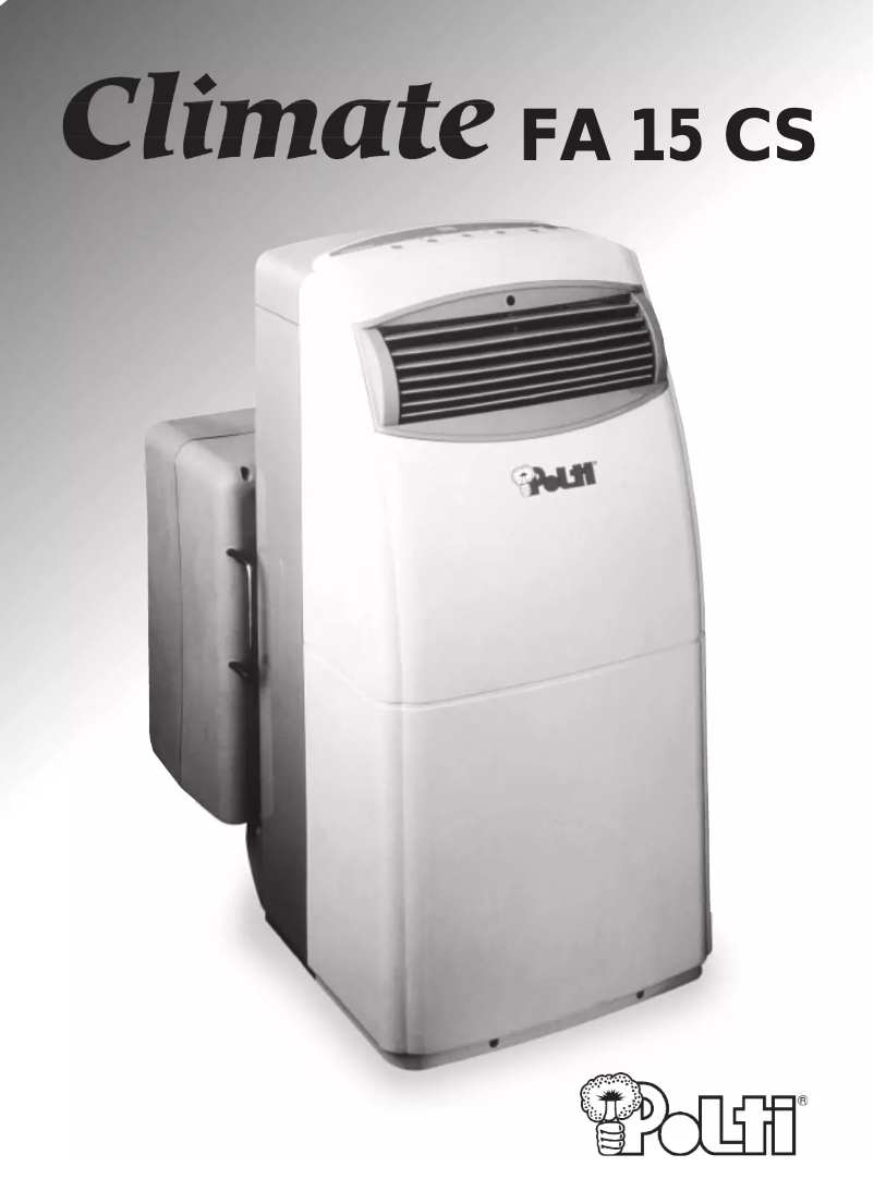 Page 1 de la notice Manuel utilisateur Polti Climate FA 15 CS