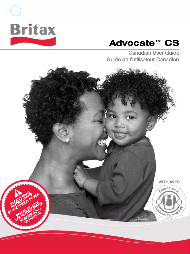 Page n°1 - Manuel utilisateur Britax Advocate CS