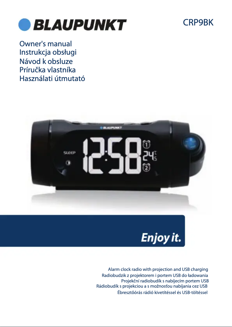 Página 1 del manual Manual de usuario Blaupunkt CRP9BK