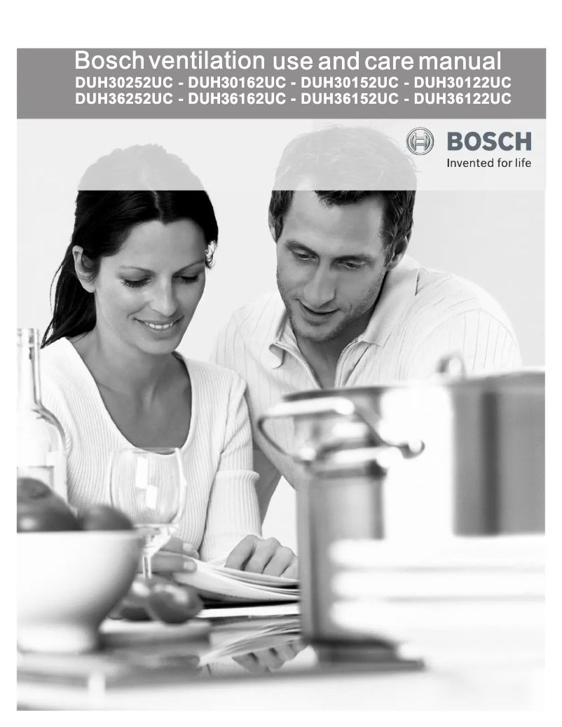 Page 1 de la notice Manuel utilisateur Bosch DUH36152UC