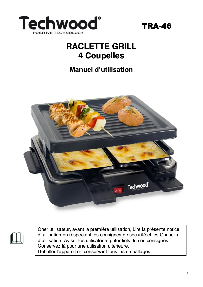 Página 1 del manual Manual de usuario Techwood TRA-46