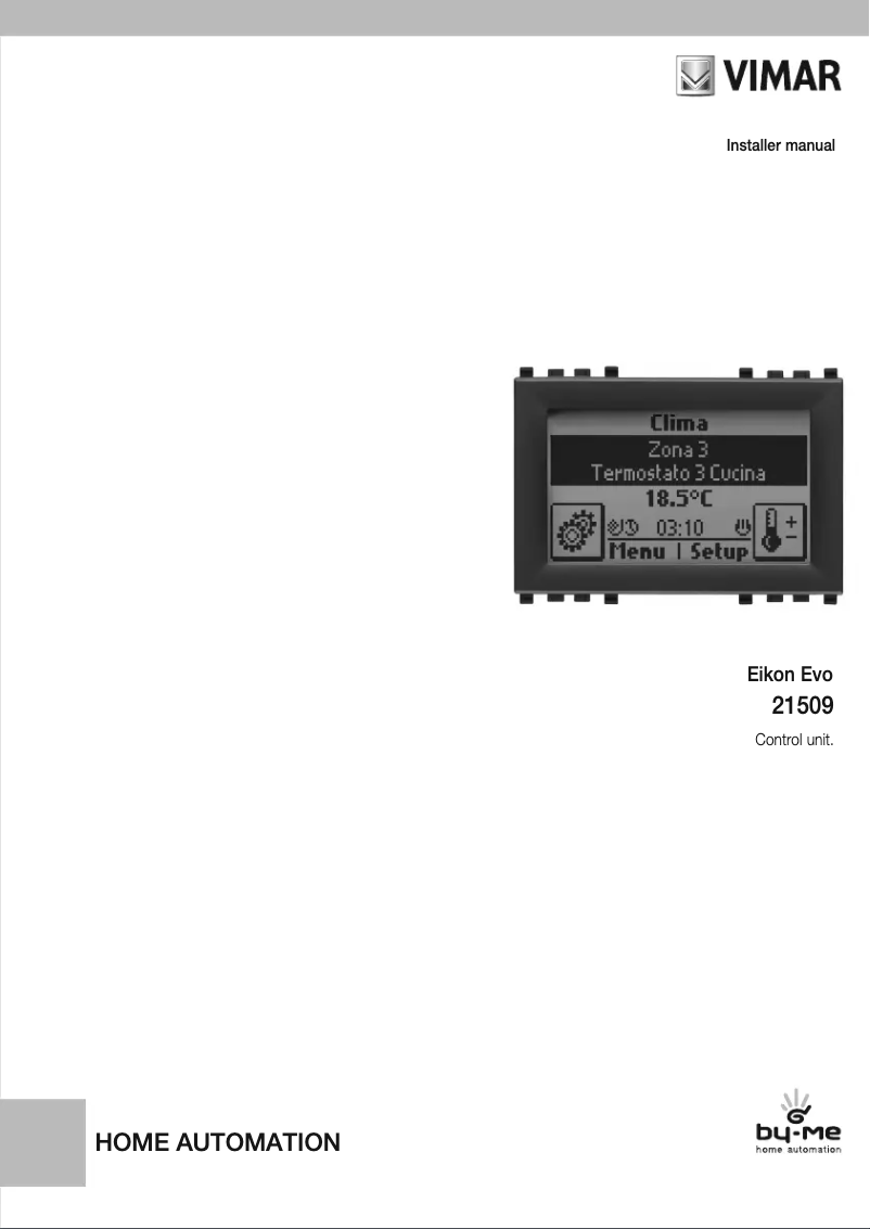 Page n°1 - Manuel utilisateur Vimar R21509.N