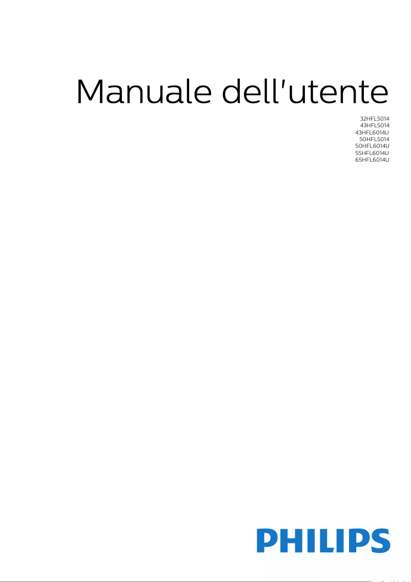 Page n°1 - Manuel utilisateur Philips 55HFL6014U