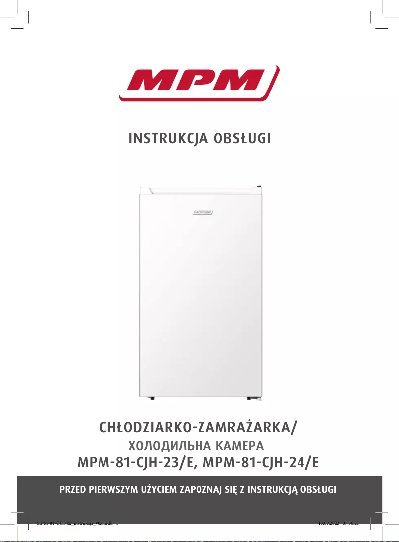 Page 1 de la notice Manuel utilisateur MPM MPM-81-CJH-24