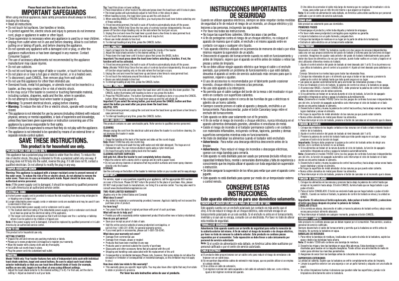 Page 1 de la notice Manuel utilisateur Black & Decker T4569