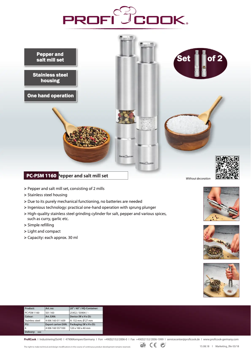 Image de la première page du manuel de l'appareil PC-PSM 1160