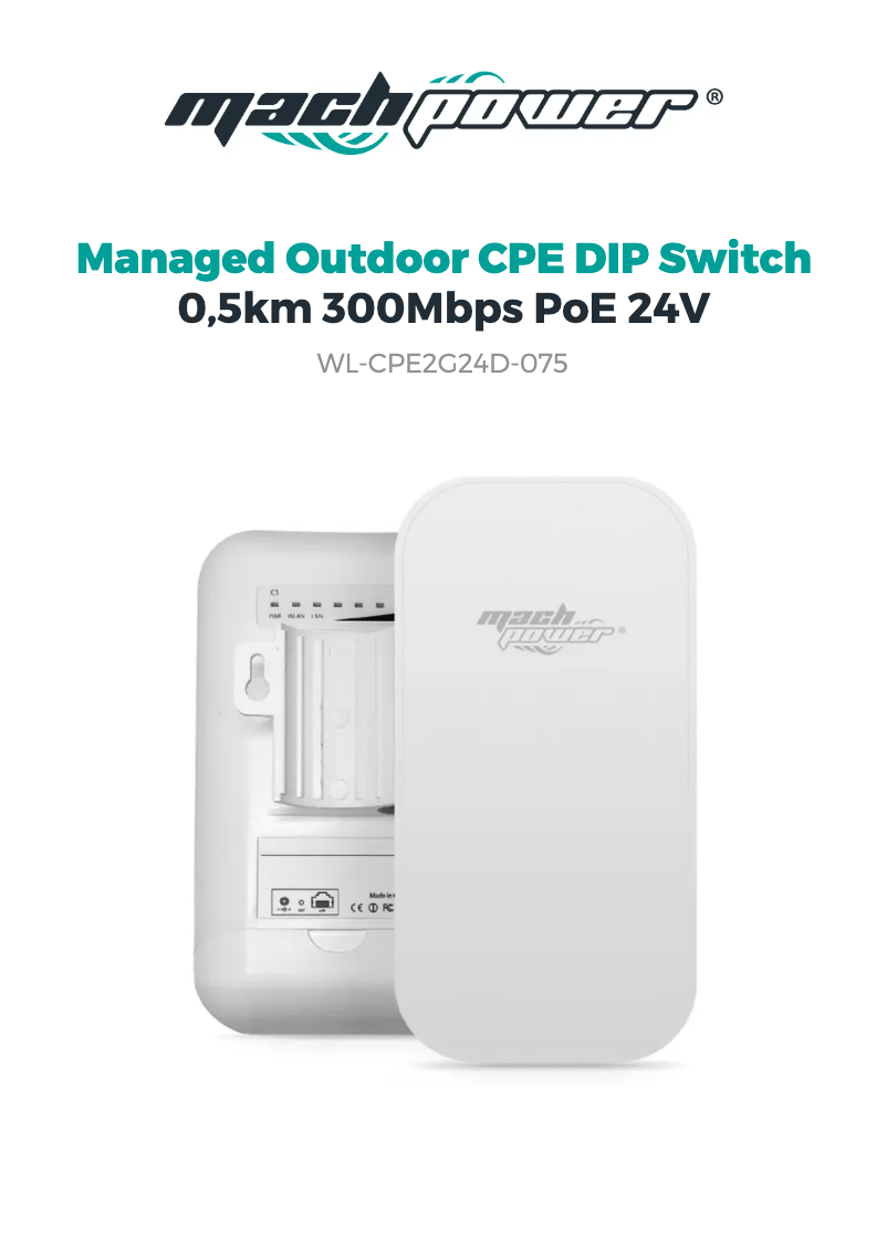 Page n°1 - Fiche technique Mach Power WL-CPE2G24D-075