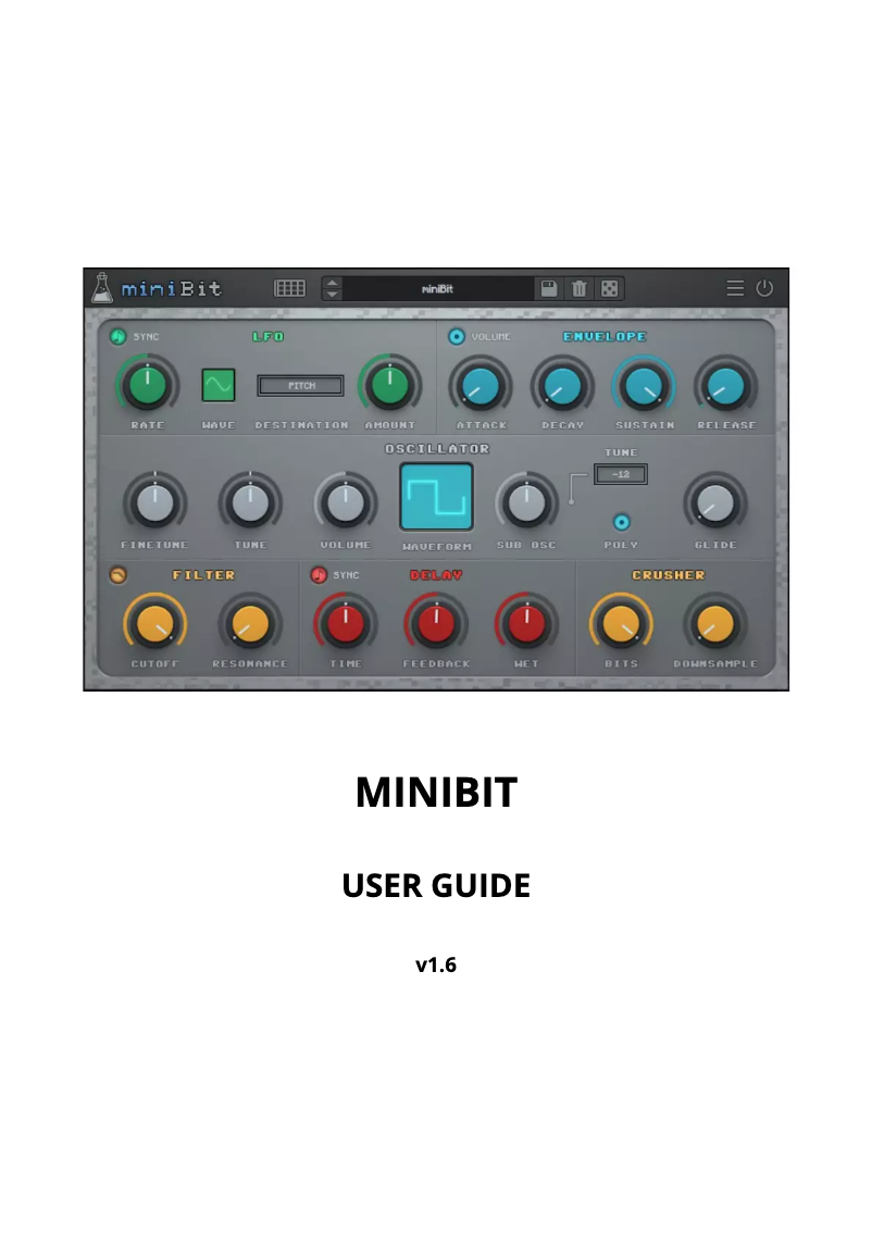 Page 1 de la notice Manuel utilisateur AudioThing miniBit