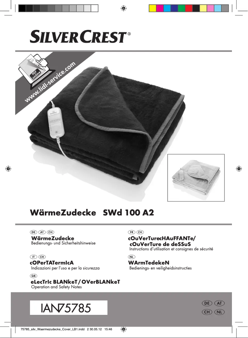 Page n°1 - Manuel utilisateur SilverCrest SWD 100 A2