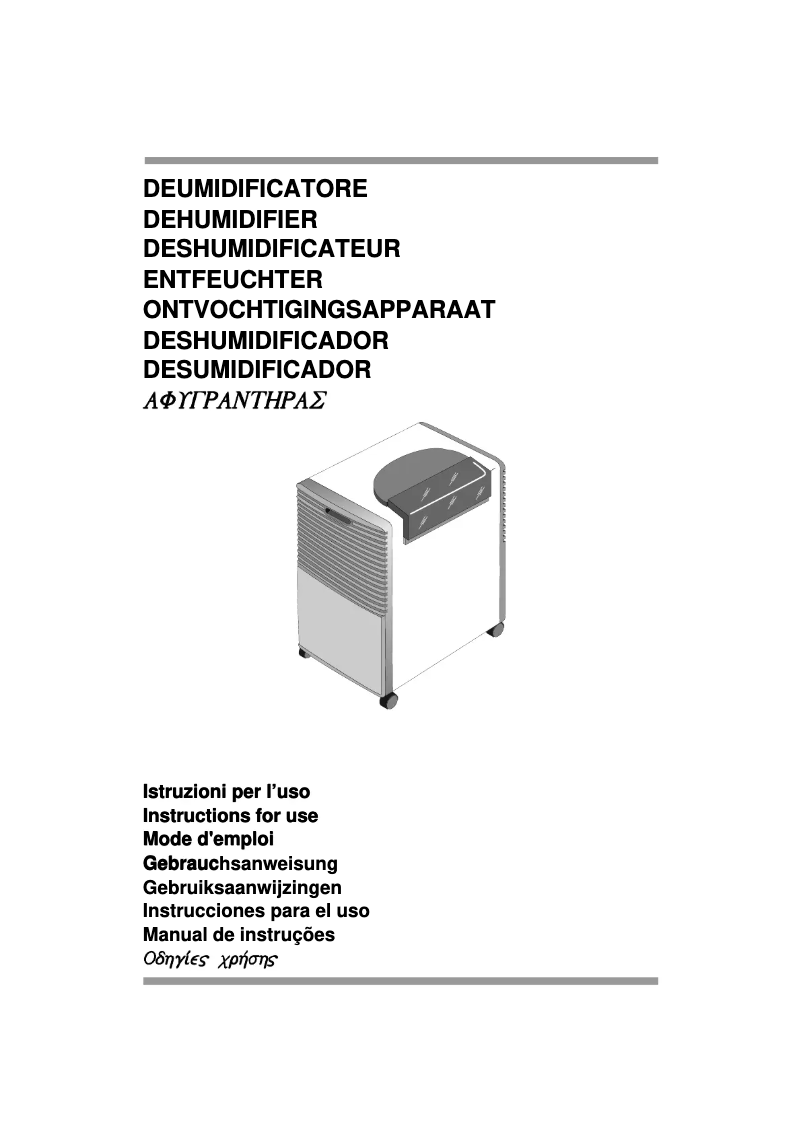 Page 1 de la notice Manuel utilisateur DeLonghi DH131