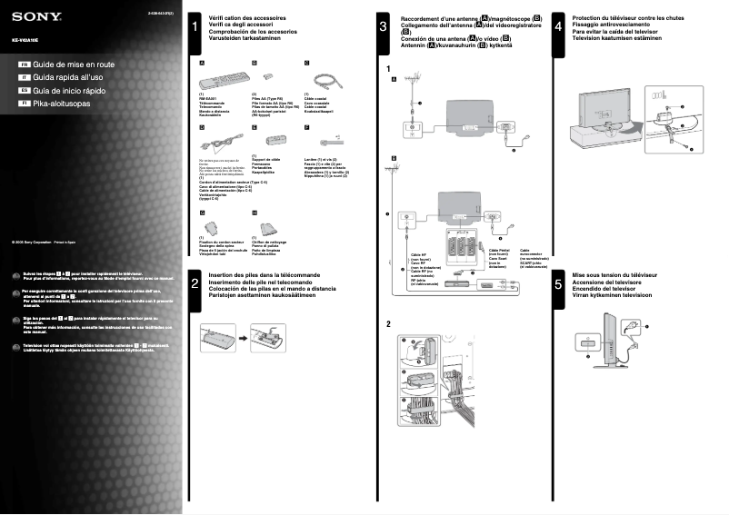 Image de la première page du manuel de l'appareil KE-V42A10E
