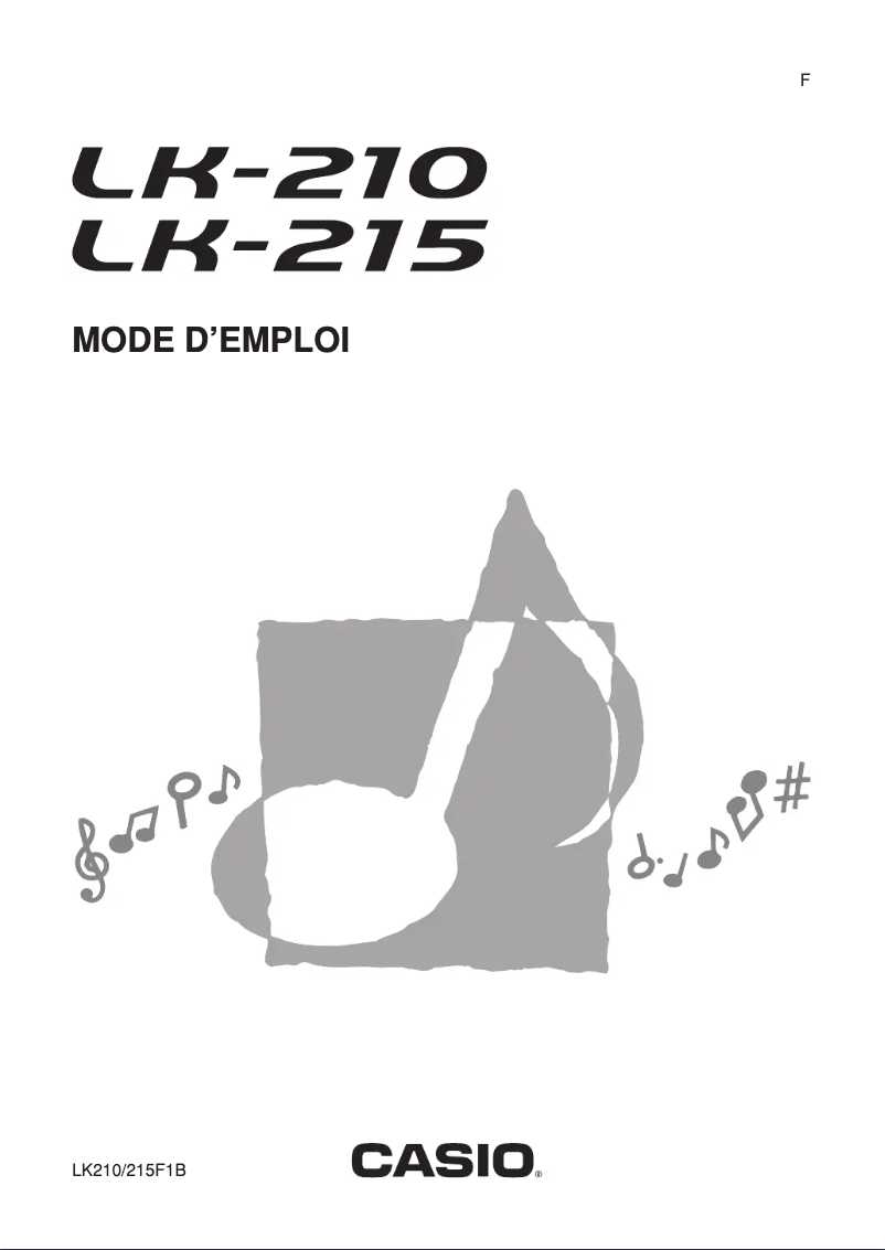 Page n°1 - Manuel utilisateur Casio LK-210
