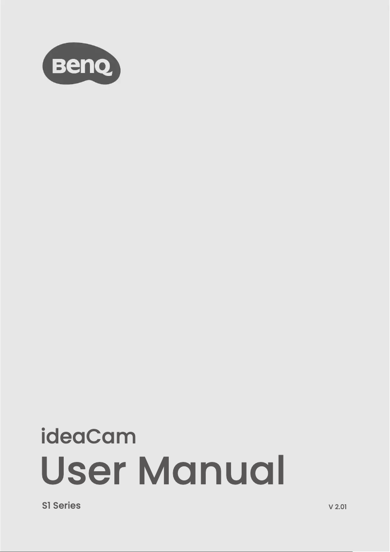 Image de la première page du manuel de l'appareil ideaCam S1 Plus
