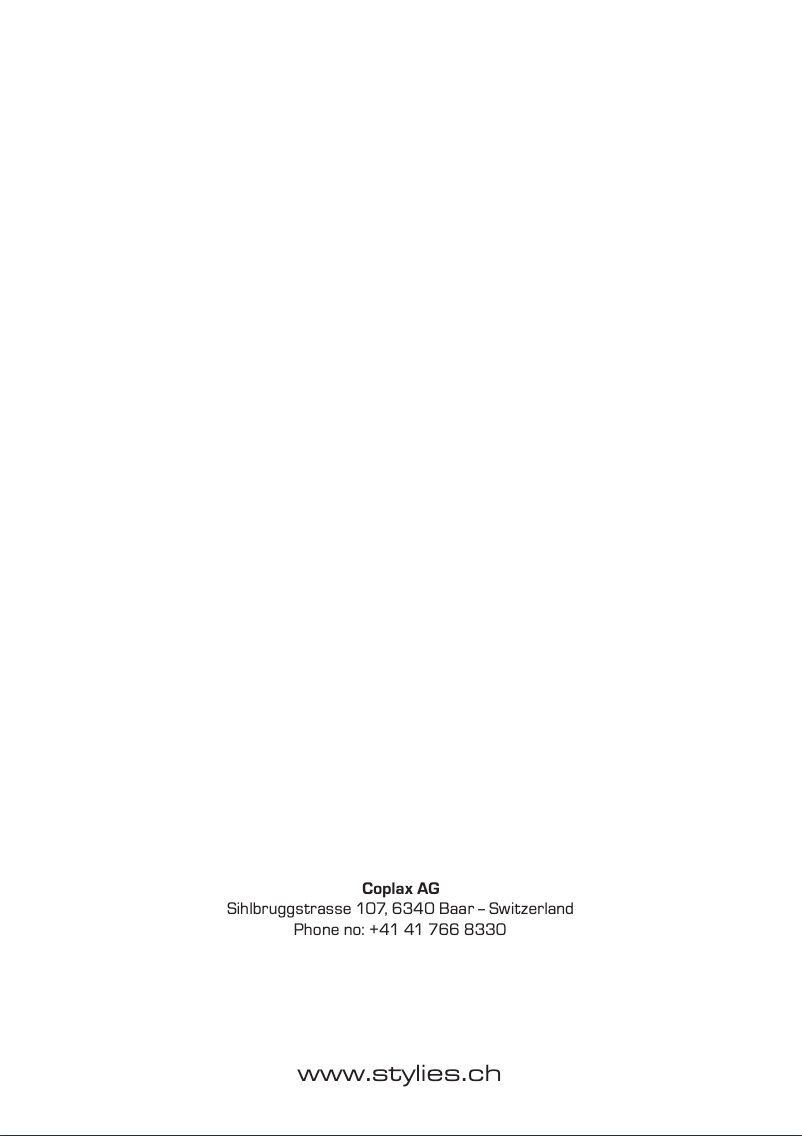 Page 1 de la notice Manuel utilisateur Stylies Pegasus