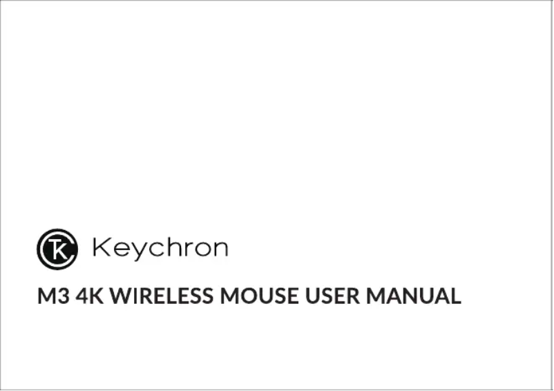 Page n°1 - Manuel utilisateur Keychron M3