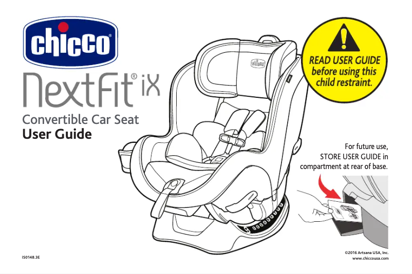 Page 1 de la notice Manuel utilisateur Chicco NextFit iX