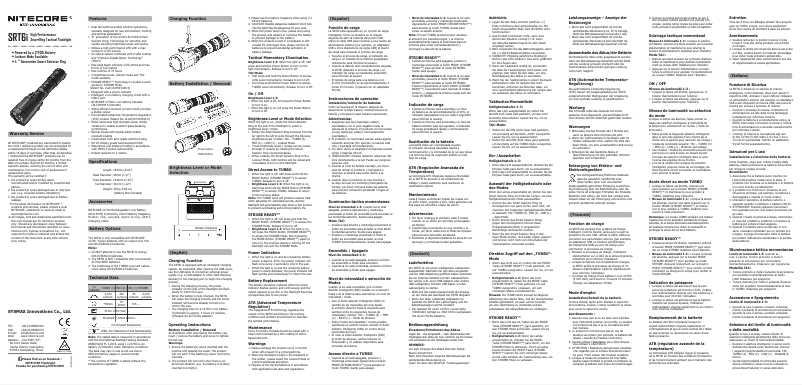 Image de la première page du manuel de l'appareil SRT6i