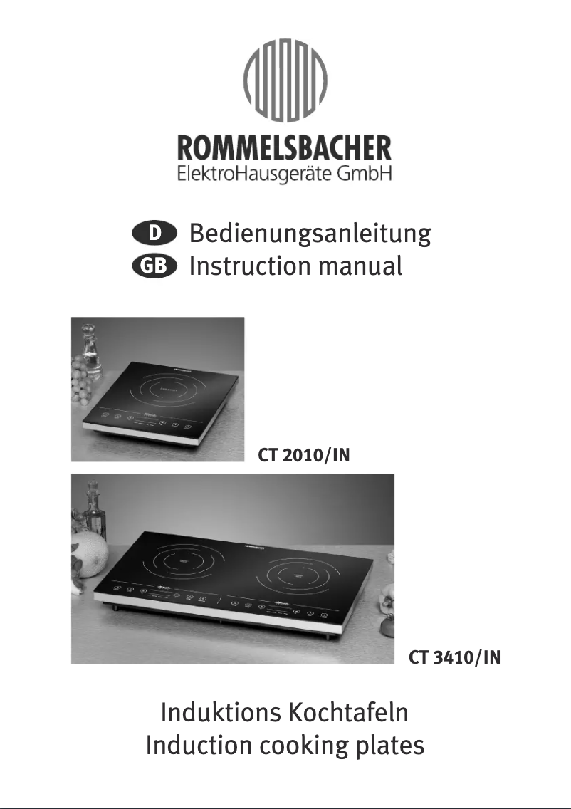 Page 1 de la notice Manuel utilisateur Rommelsbacher CT 2010