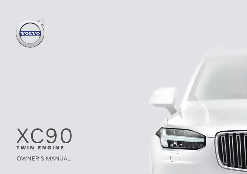 Page 1 de la notice Manuel utilisateur Volvo XC90 T8 (2020)