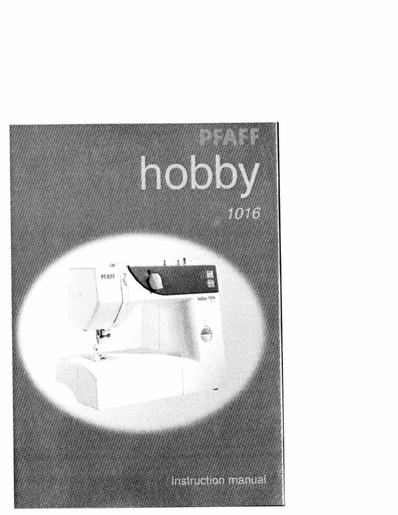 Image de la première page du manuel de l'appareil hobby 1016