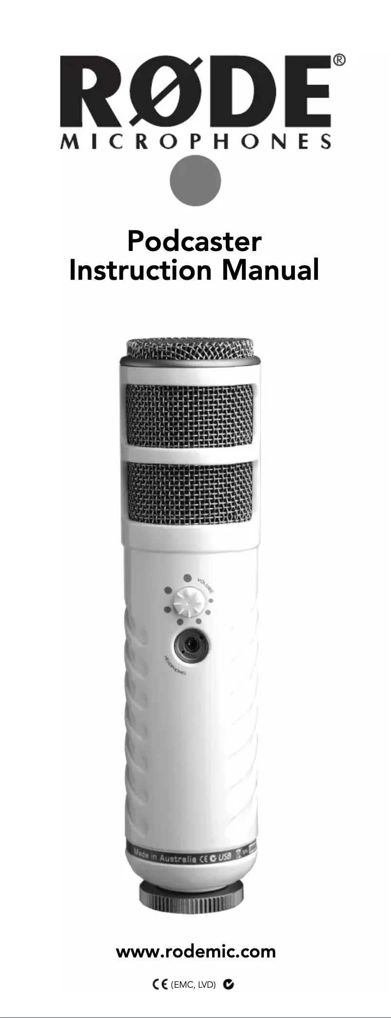 Image de la première page du manuel de l'appareil Podcaster