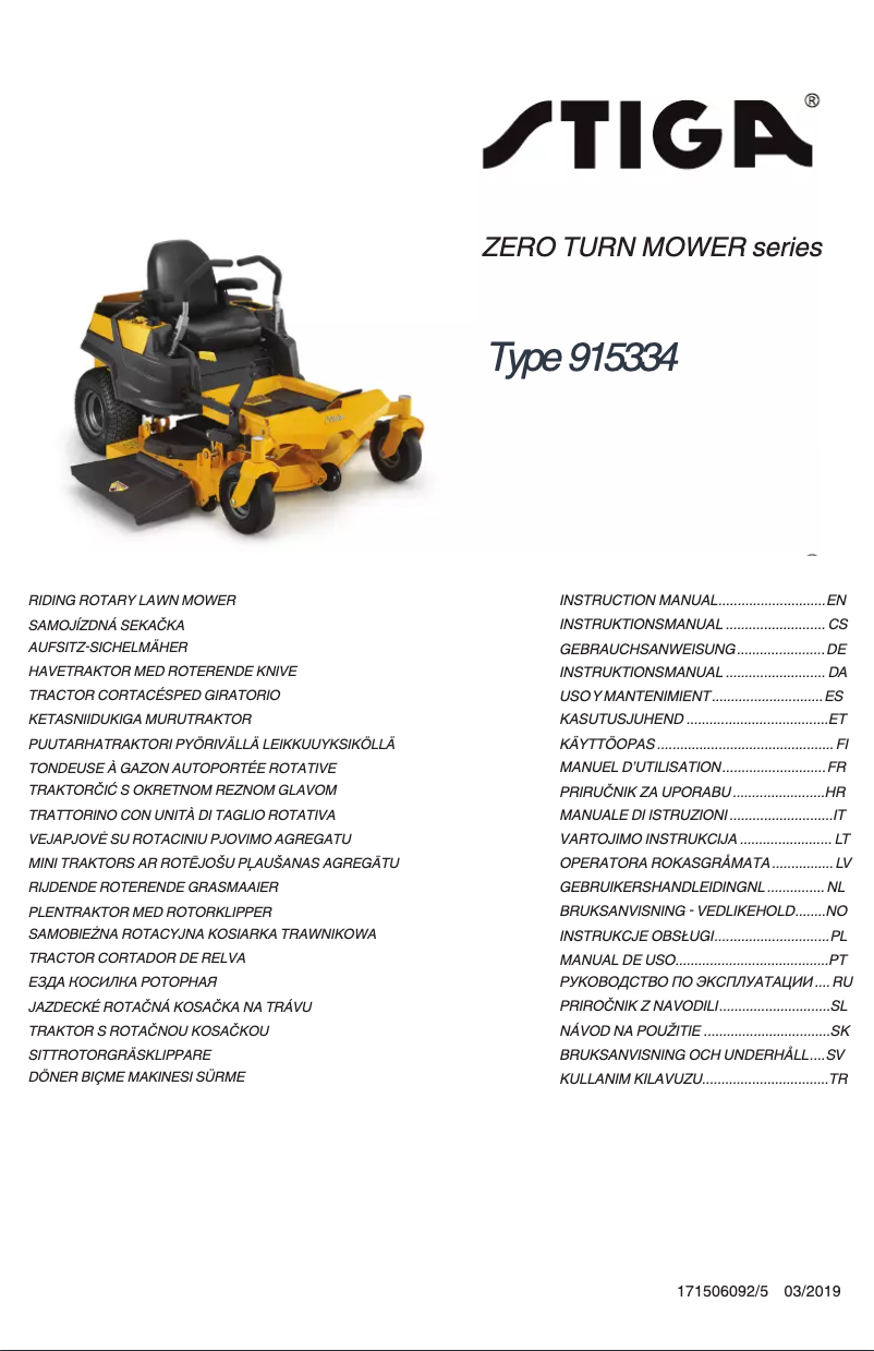 Image de la première page du manuel de l'appareil ZT 5132 T