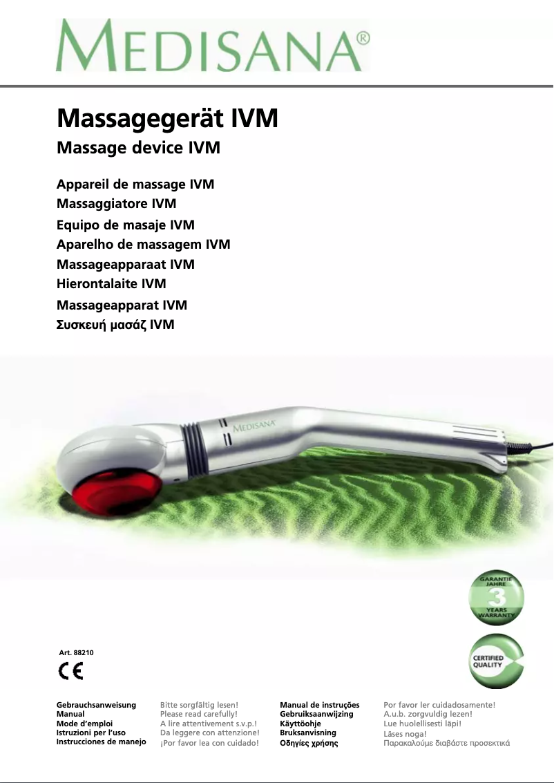 Imagen de la primera página del manual del dispositivo IVM