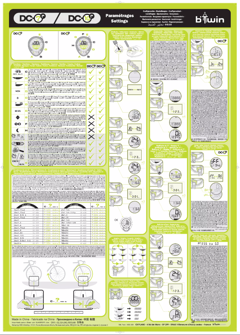 Page 1 de la notice Manuel utilisateur B'twin DC-7r