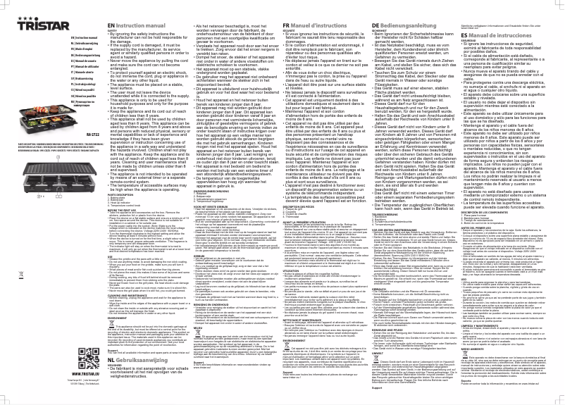 Image de la première page du manuel de l'appareil RA-2722