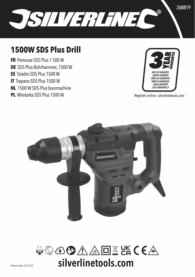 Page 1 of the manual User Manual Silverline 268819