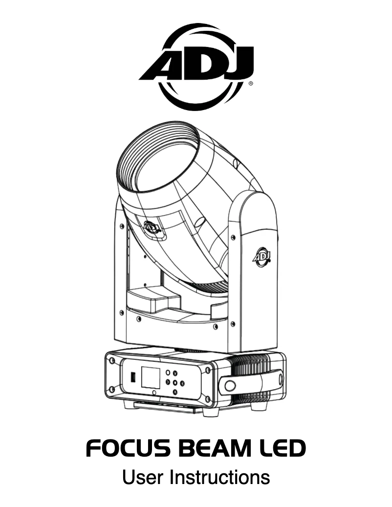 Image de la première page du manuel de l'appareil Focus Beam LED