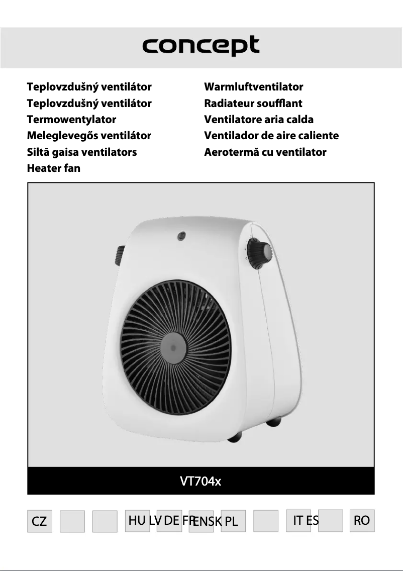 Image de la première page du manuel de l'appareil VT7040