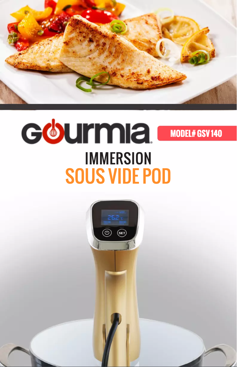 Page n°1 - Manuel utilisateur Gourmia GSV140