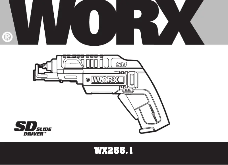 Page n°1 - Manuel utilisateur Worx WX255.1