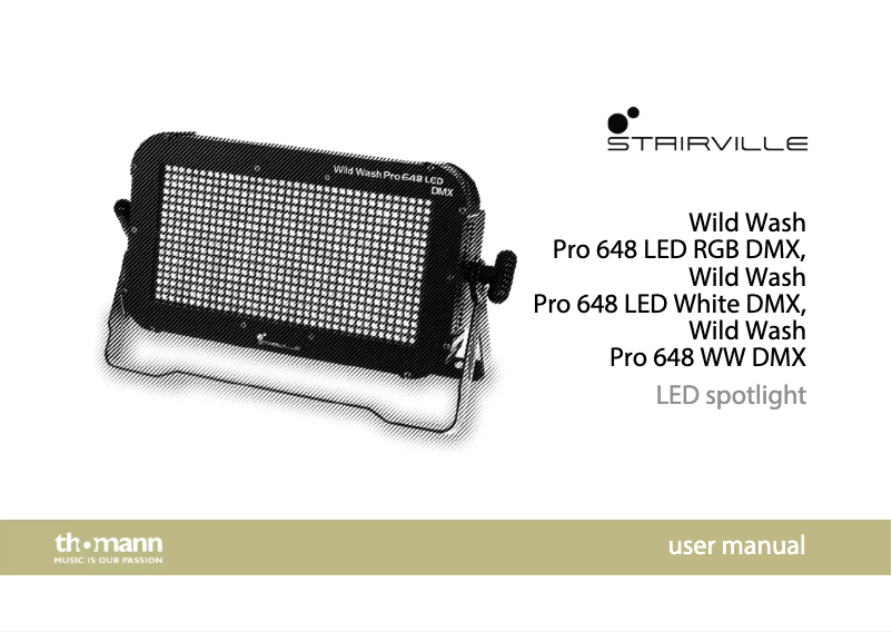 Page n°1 - Manuel utilisateur Stairville Wild Wash Pro 648 LED