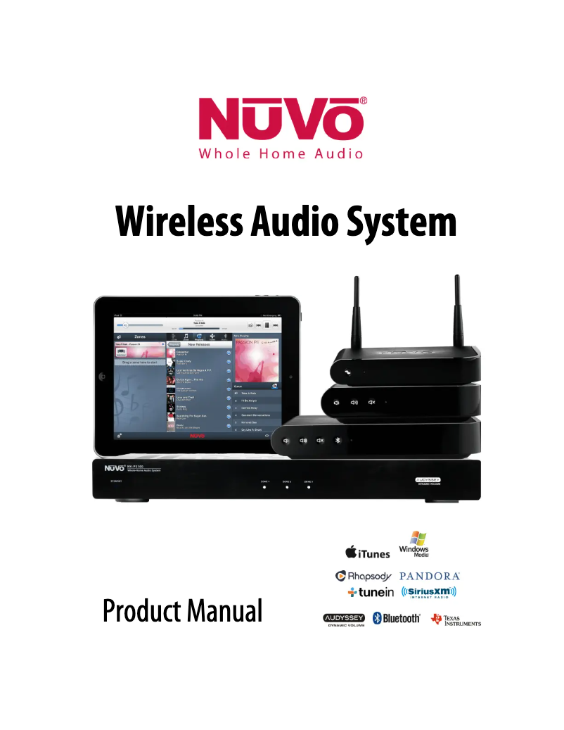 Page n°1 - Manuel utilisateur NUVO NV-P100-NA