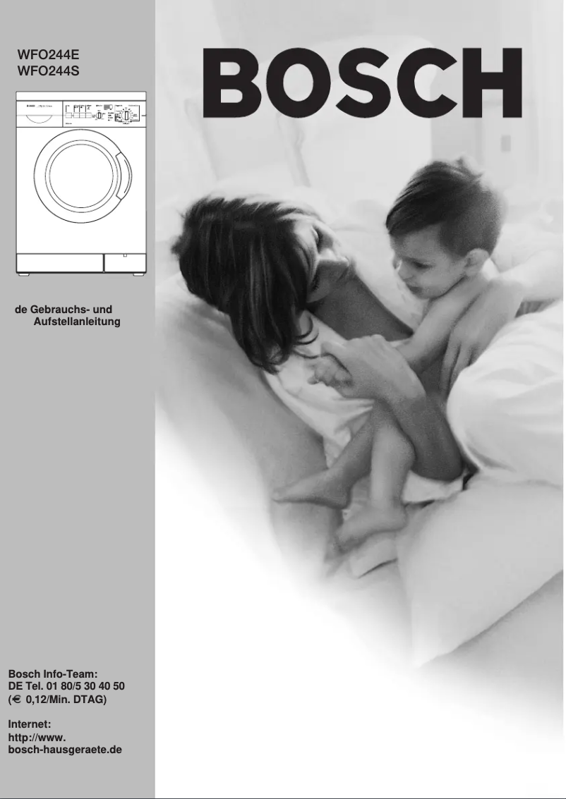 Image de la première page du manuel de l'appareil WFO244E