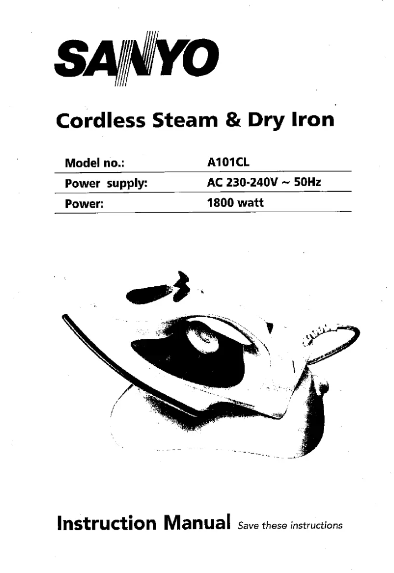 Page n°1 - Manuel utilisateur Sanyo A-101CL