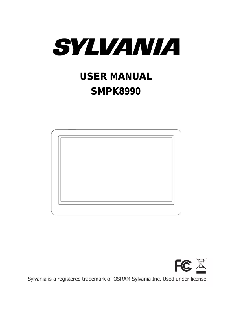 Image de la première page du manuel de l'appareil SMPK8990