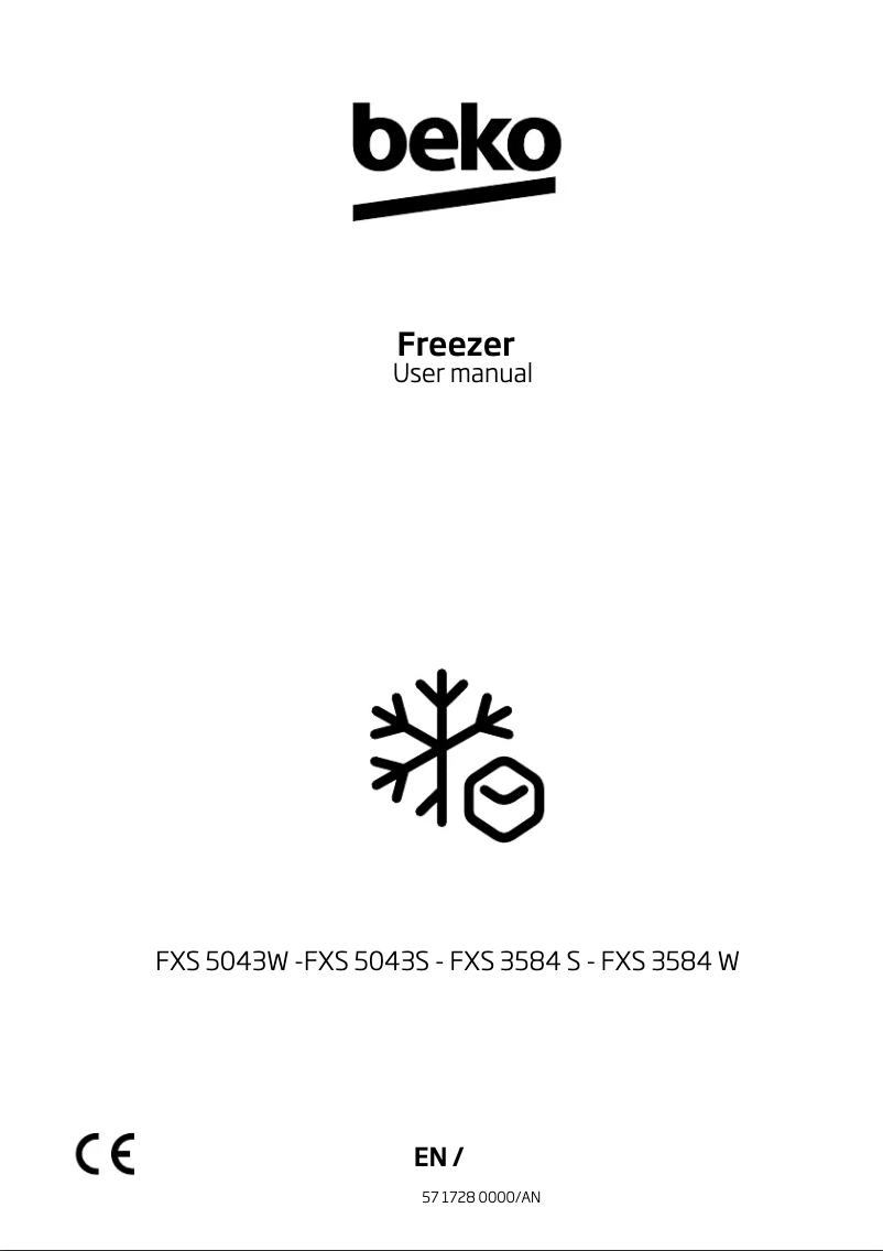 Page 1 de la notice Manuel utilisateur Beko FXS3584