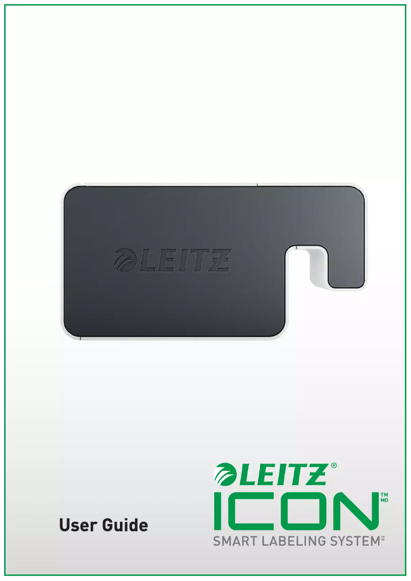 Page 1 de la notice Manuel utilisateur Leitz Icon