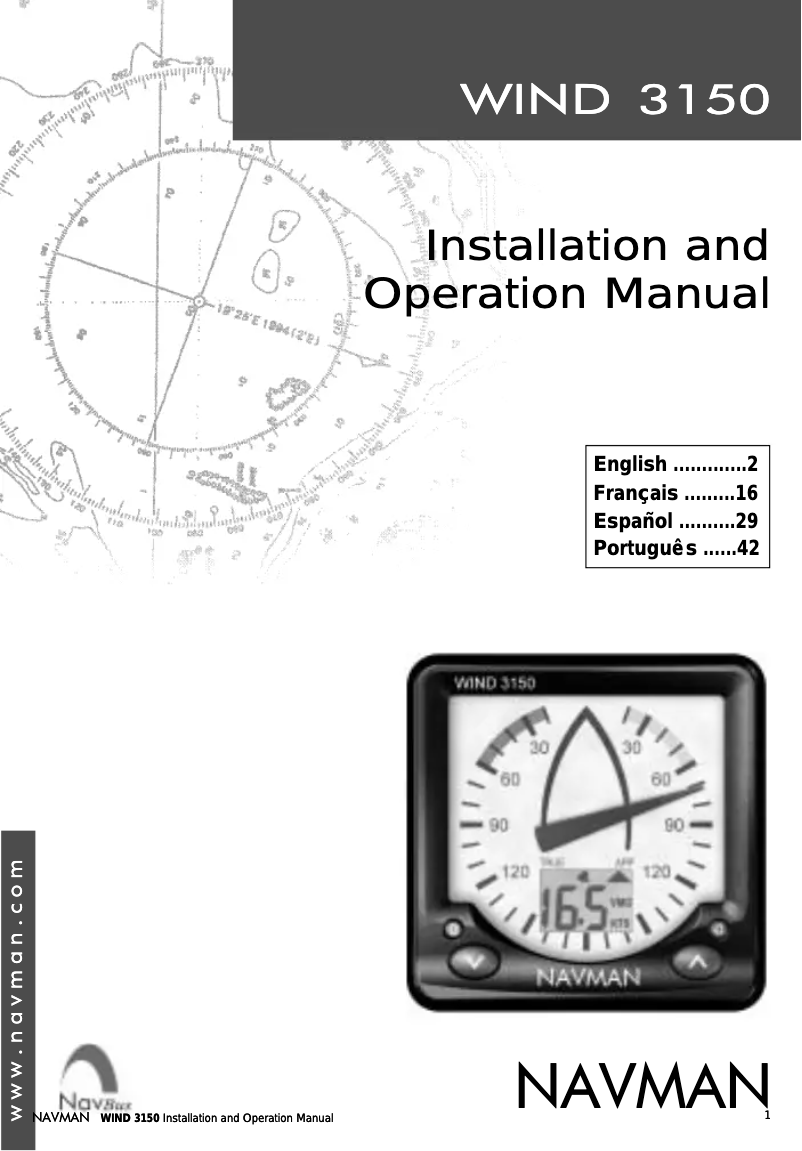 Imagen de la primera página del manual del dispositivo Wind 3150