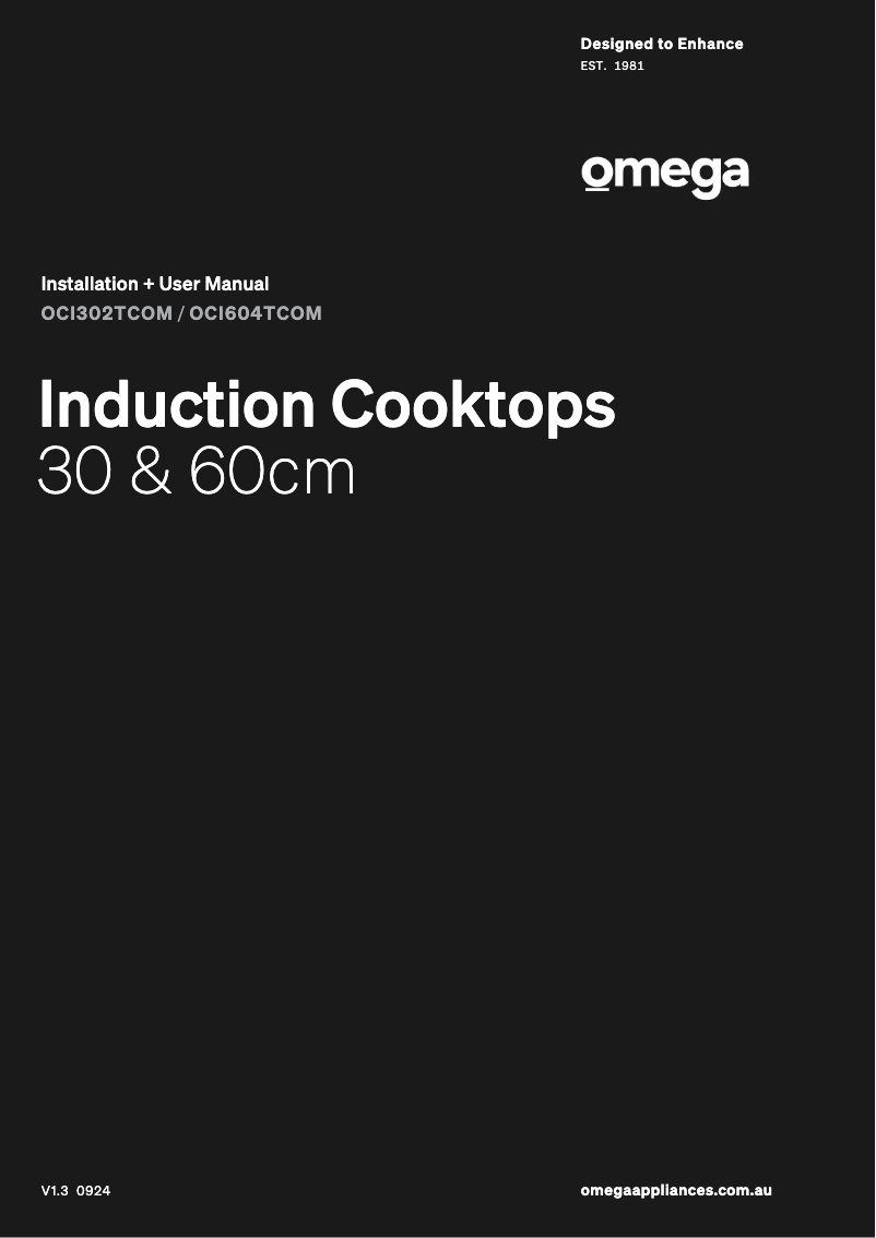 Page n°1 - Manuel utilisateur Omega OCI302TCOM