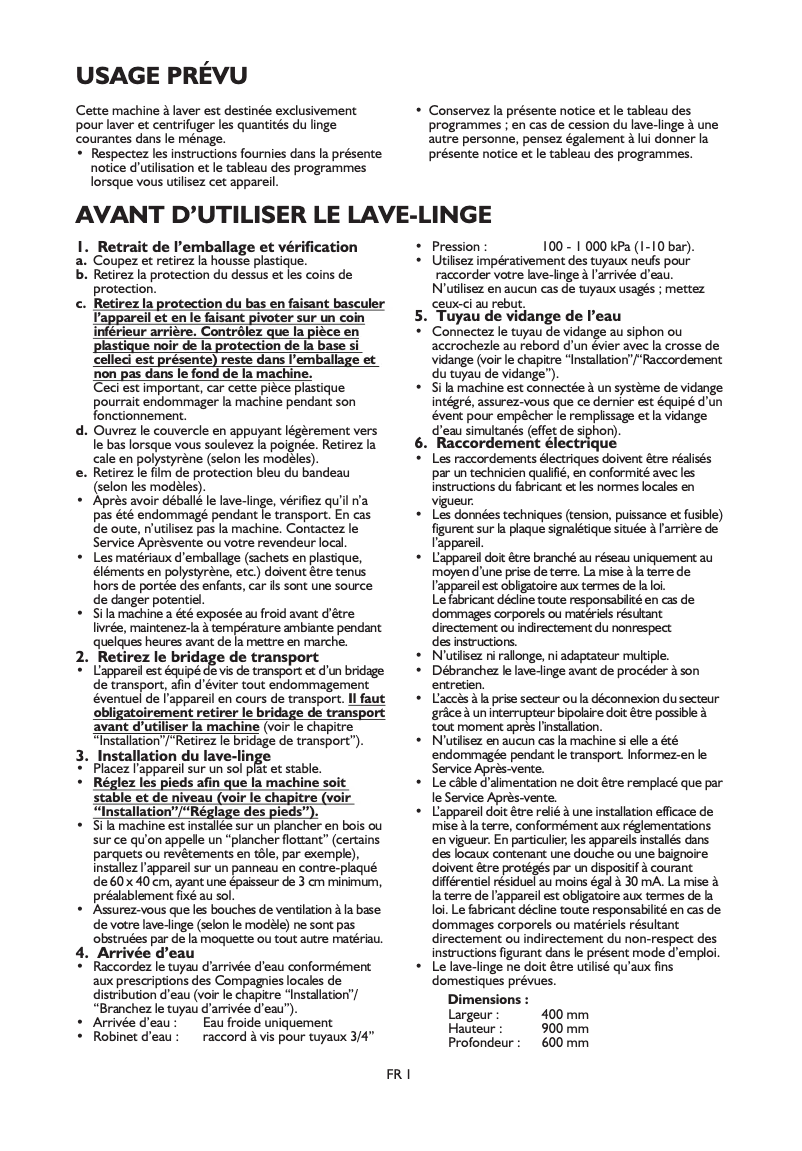 Page 1 de la notice Manuel utilisateur Smeg TLS86