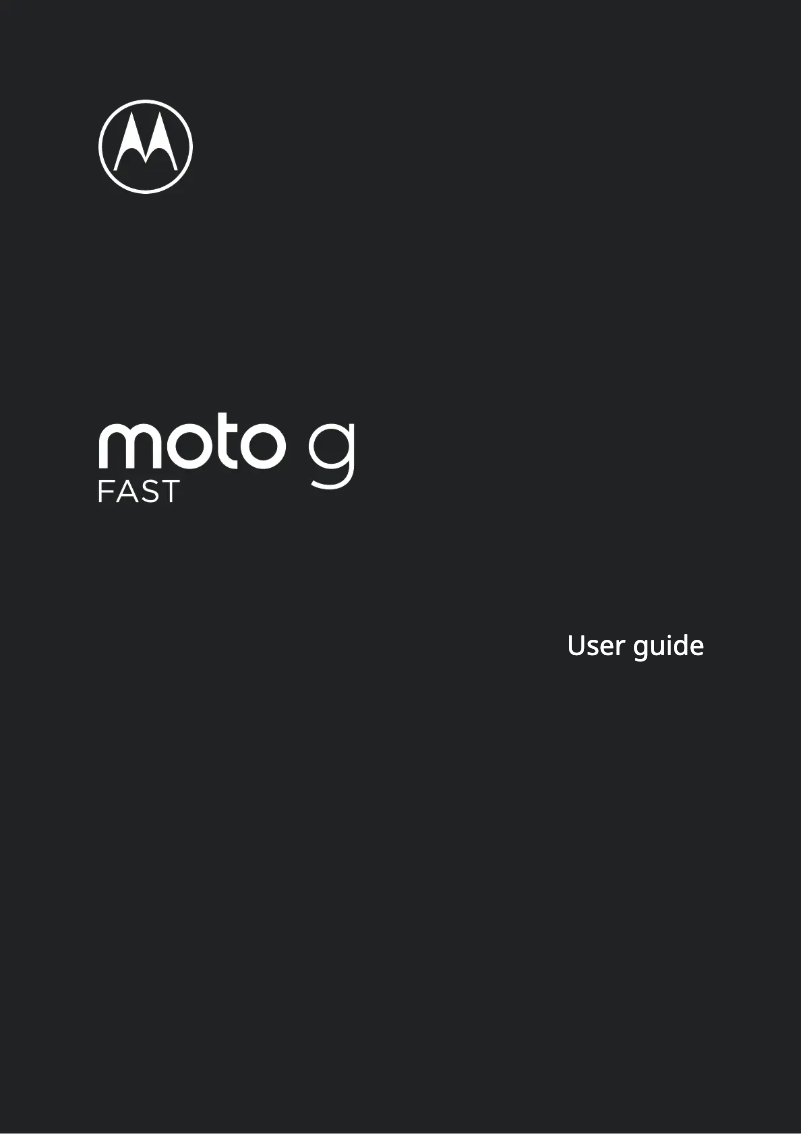 Image de la première page du manuel de l'appareil Moto G Fast