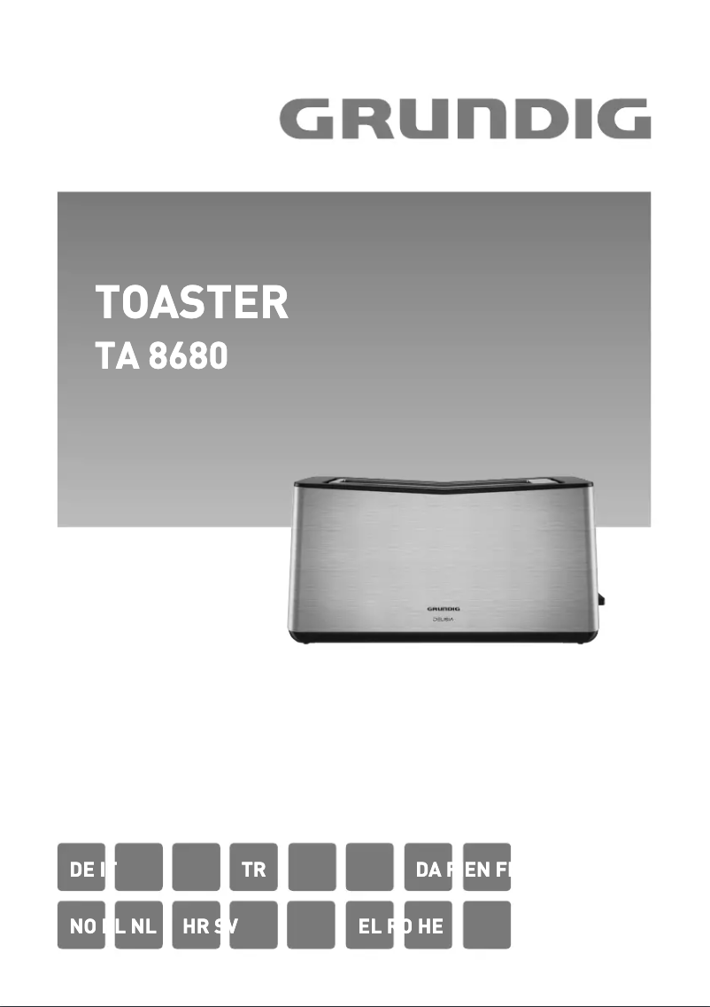 Image de la première page du manuel de l'appareil TA 8680