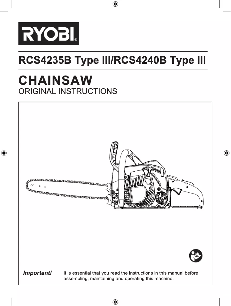 Page n°1 - Manuel utilisateur RYOBI RCS4235B