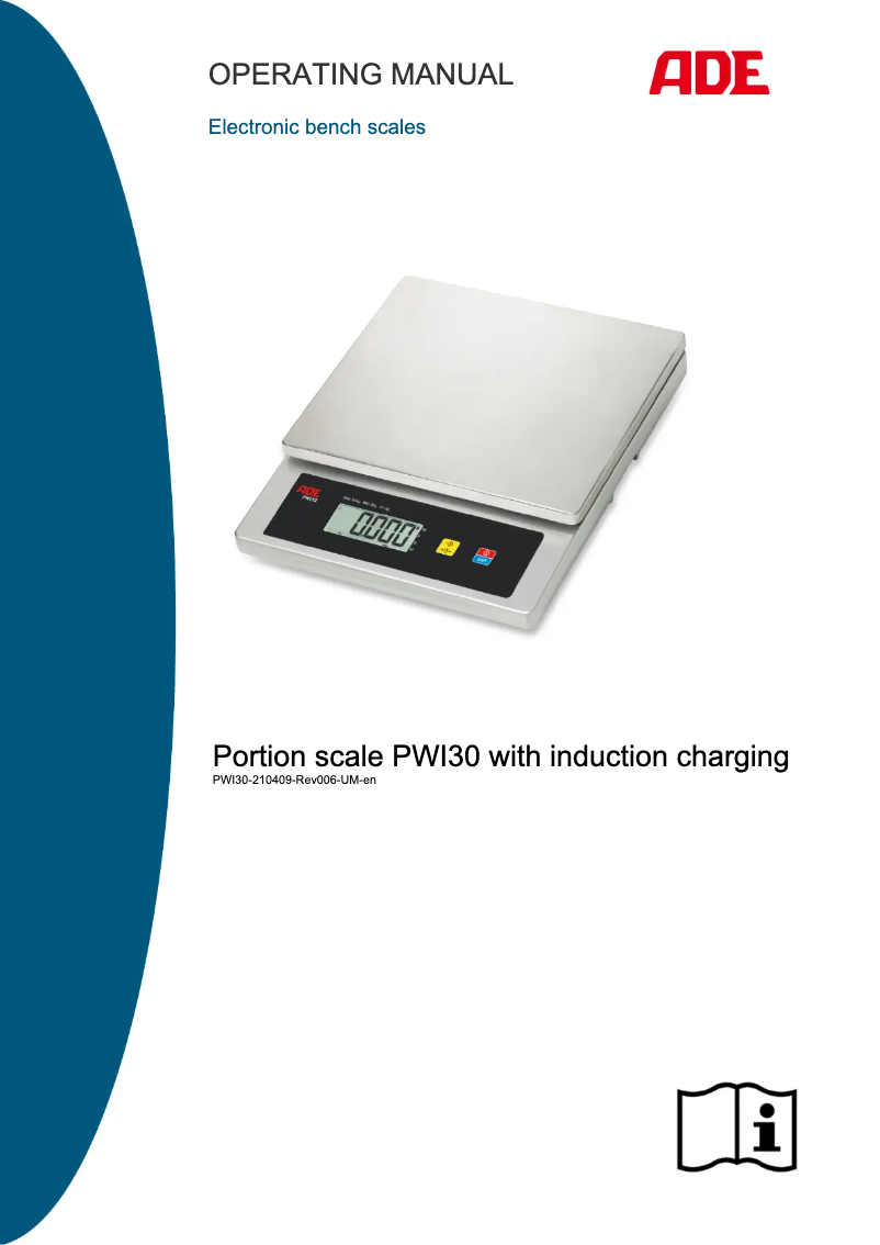 Page n°1 - Manuel utilisateur ADE PWI30