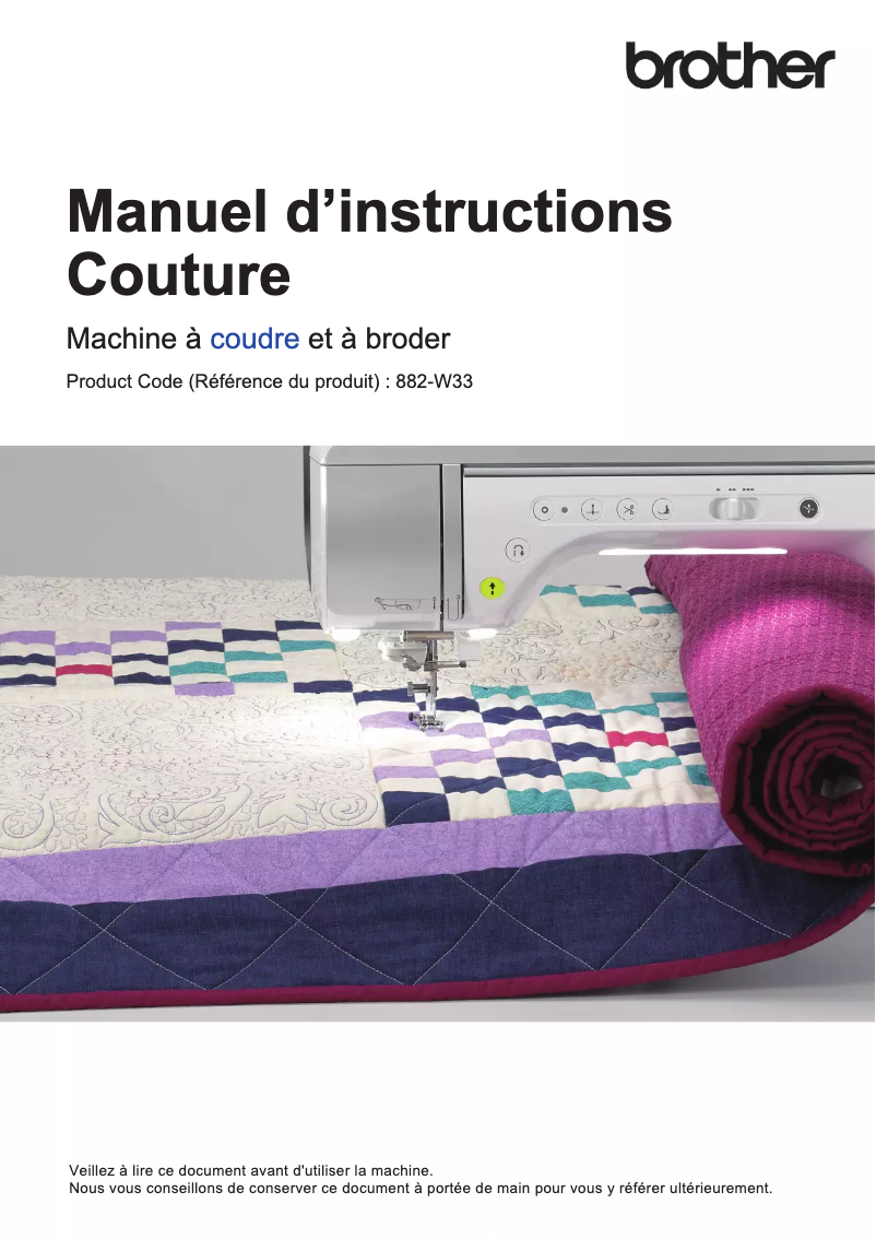 Page n°1 - Manuel utilisateur Brother Innov-is XP3