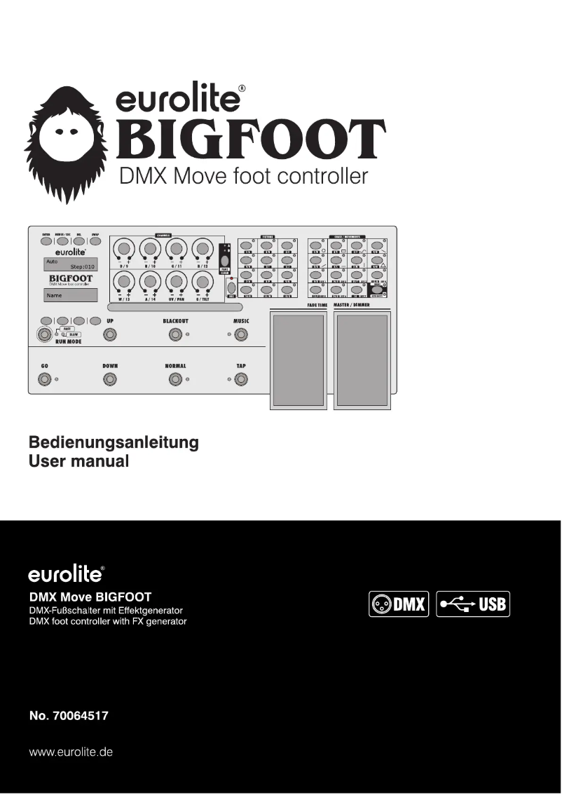 Image de la première page du manuel de l'appareil DMX Move Bigfoot